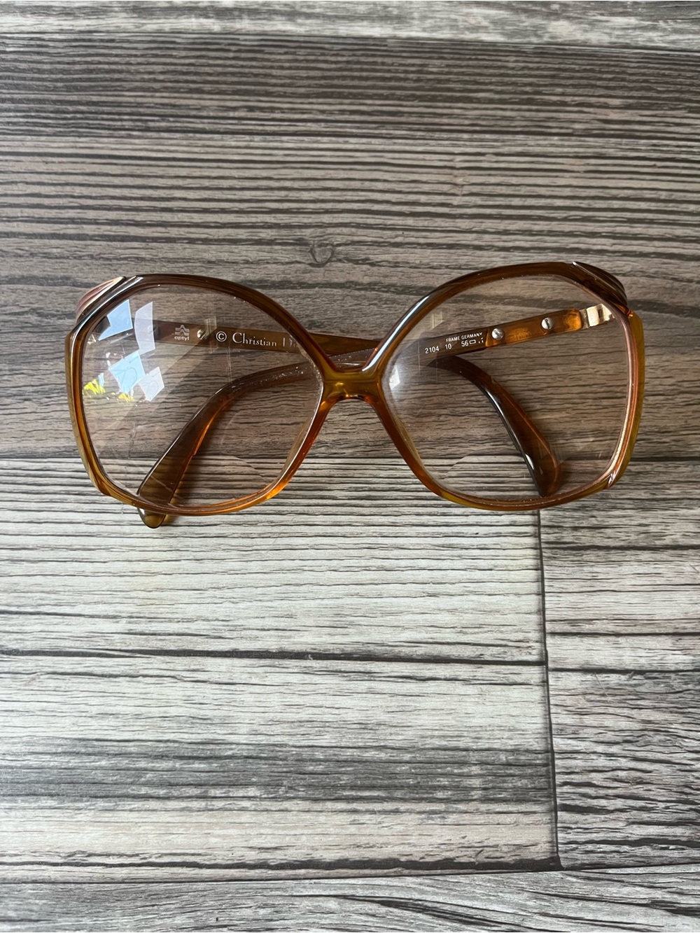 Christian Dior Vintage 70’s-80’s Oversized Optyl Sunglasses